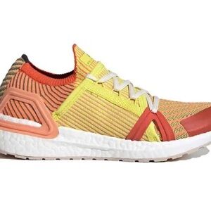 Adidas Yellow and Red Athletic Sneakers